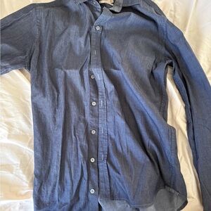 Mango Casual Denim Blue Shirt
